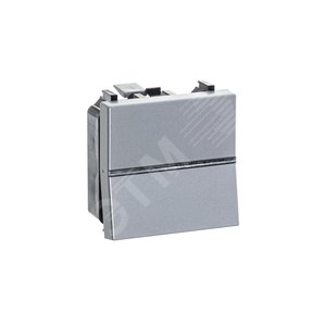 Выключатель одноклавишный, в рамку, серебро N2201 PL ABB - 4