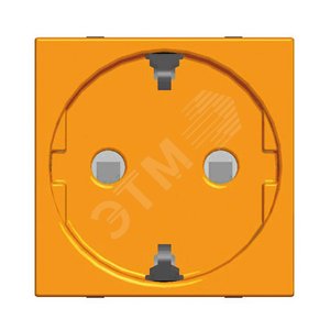 Zenit Розетка с заземлением со шторками для специальных сетей 16А 250В оранжевая N2288 NA ABB - 3