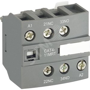 Блок контактный дополнительный CAT4-11MRT для контакторов AF-RT и NF-RT
