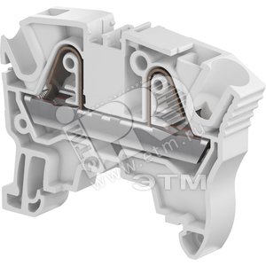 Купить Клемма втычная ZK6 серая 6 мм.кв 2 зажима | Интернет-магазин ЭТМ ...