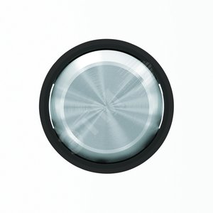 Клавиша для двухклавишных выключателей/переключателей/кнопок SKY Moon кольцо черное стекло 8611 CN ABB - 3