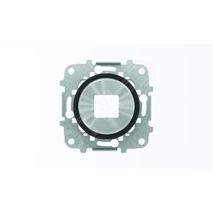 Накладка для механизмов зарядного устройства USB 8185 SKY Moon кольцо черное стекло 8685 CN ABB - 3