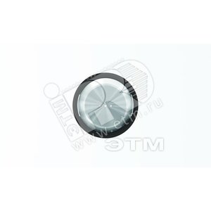 Клавиша для одноклавишных выключателей/переключателей/кнопок с линзой подсветки SKY Moon кольцо черное стекло