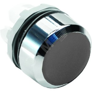 Кнопка MP1-20B черная без подсветки без фиксации низкая 1SFA611100R2006 ABB - 2