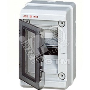 Щит распределительный навесной ЩРн-П-4 IP65 пластиковый серый прозрачная дверь