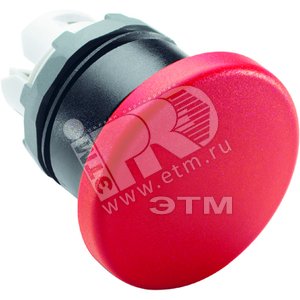 Кнопка красная без фиксации MPM1-10R Гриб 40мм