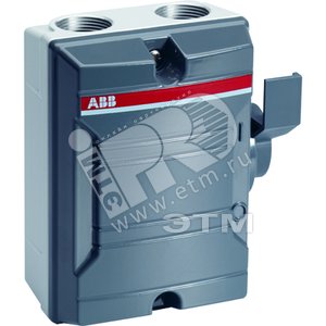 Выключатель в боксе управление сбоку алюминий 4р 25А KSE425 TPSN ...