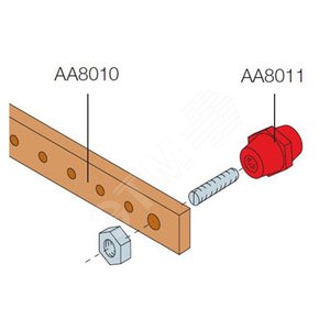 Шины нейтрали или заземления 20х5 мм aa8010