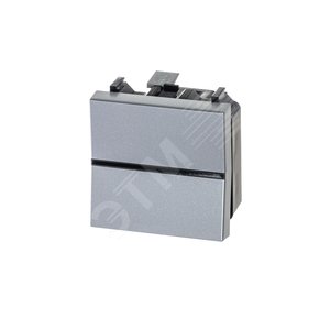 Выключатель одноклавишный, в рамку, серебро N2201 PL ABB - 3