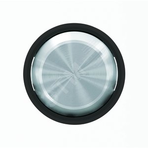 Клавиша для одноклавишных выключателей/переключателей/кнопок SKY Moon кольцо черное стекло 8601 CN ABB - 3