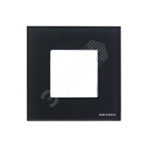 Zenit Рамка 1 пост 2 модуля стекло графит N2271 CF ABB - 4
