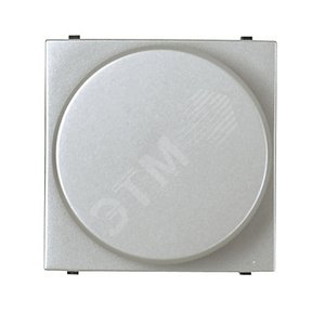 Zenit Механизм электронного поворотного светорегулятора 60-400 Вт 2 модуля серебристый в рамку N2260.2 PL ABB - 3