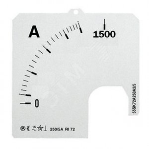 Шкала для амперметра SCL-A5-1500/72 ABB - 2