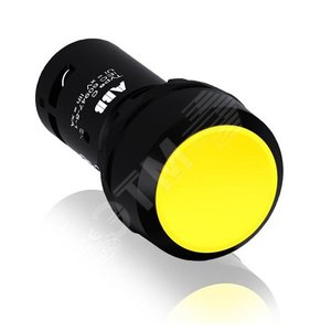 Кнопка CP1-10Y-11 желтая без фиксации 1НО+1HЗ (черное декоративное кольцо) 1SFA619100R1073 ABB - 2