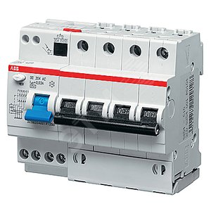 Выключатель автоматический дифференциального тока шестимодульный DS204 M AC-B40/0.03 DS204 M AC-B40/0,0 ABB - 3