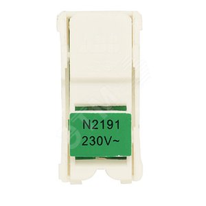 Zenit Лампа неоновая для однополюсного выключателя/переключателя/кнопок цоколь зеленый N2191 VD ABB - 3