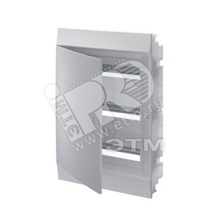 Щит распределительный встраиваемый ЩРв-п Mistral41 54М пластиковый непрозрачная дверь с клеммами