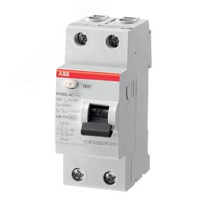 Выключатель дифференциального тока (УЗО) 2п 25А 30мА FH202