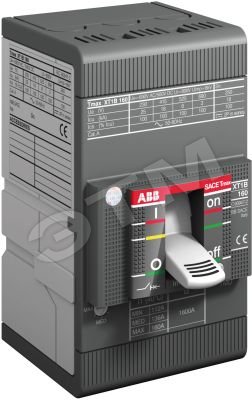 Выключатель автоматический трехполюсный XT1N 160 TMD 100-1000 F F 1SDA067416R1 ABB - превью
