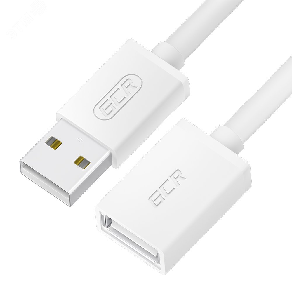 Изображение товара Удлинитель USB 2.0 AM на AF 0.15 м. Белый Greenconnect