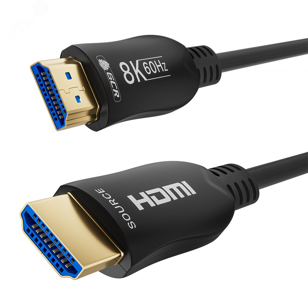 Кабель оптический HDMI 2.1 19М на 19М, 50 м., высокоскоростной, черный GCR-53714 Greenconnect