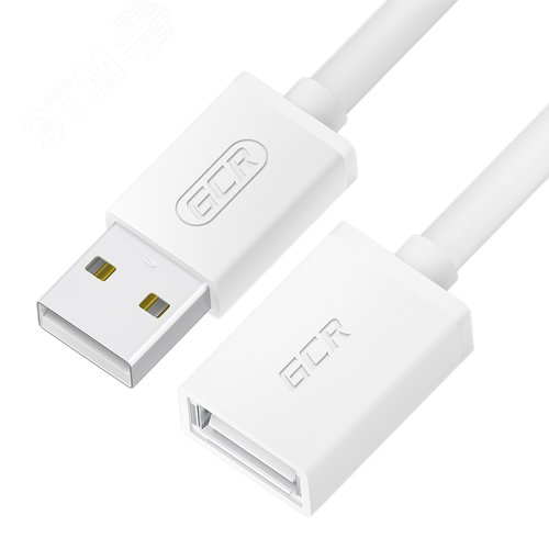 Изображение товара Удлинитель USB 2.0 AM на AF, 0.15 м., белый (шт)