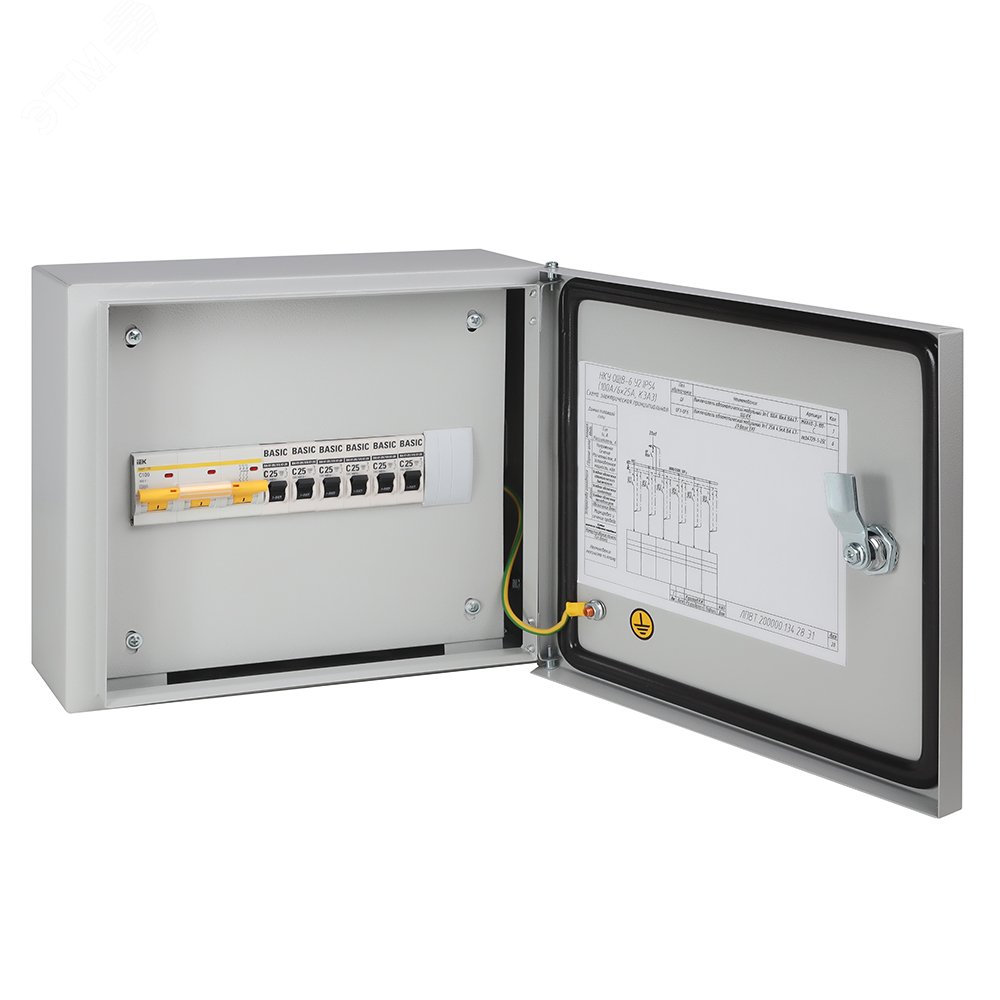 Низковольтное комплектное устройство ОЩВ-6 У2 IP54 (100А/6х16А) 00-00008993 Центр Энергии - превью 2