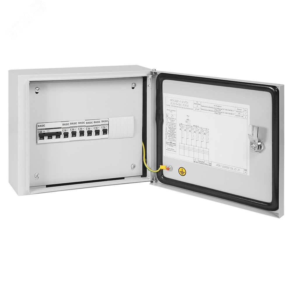 Низковольтное комплектное устройство ОЩВ-6 У2 IP54 (63А/6х16А) 00-00008991 Центр Энергии - превью 2