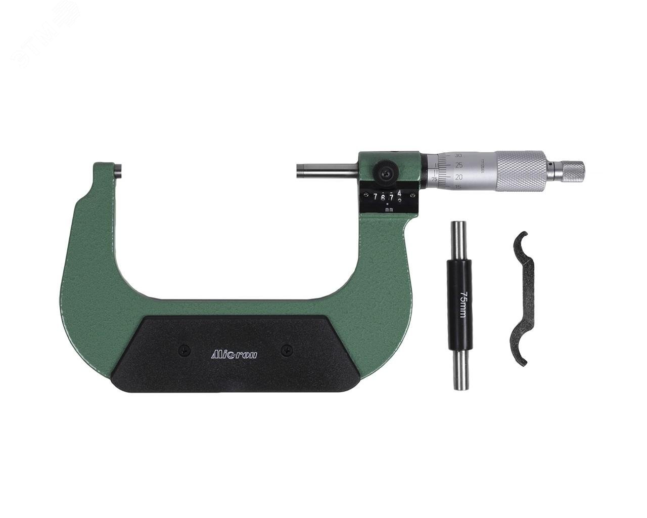 Изображение товара Микрометр МКЦМ-100 0.01 с мех. бегунком (ГРСИ №77991-20) с поверкой МИК (шт)