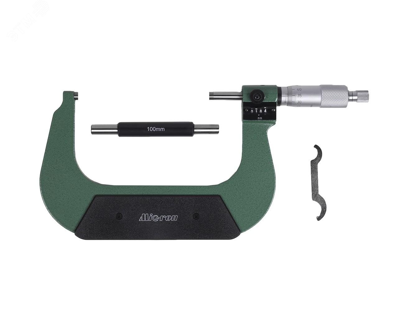 Изображение товара Микрометр МКЦМ-125 0.01 с мех. бегунком (ГРСИ №77991-20) с поверкой МИК (шт)