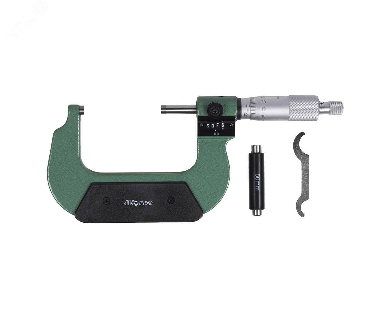 Изображение товара Микрометр МКЦМ-75 0.01 с мех. бегунком (ГРСИ №77991-20) с поверкой МИК (шт)