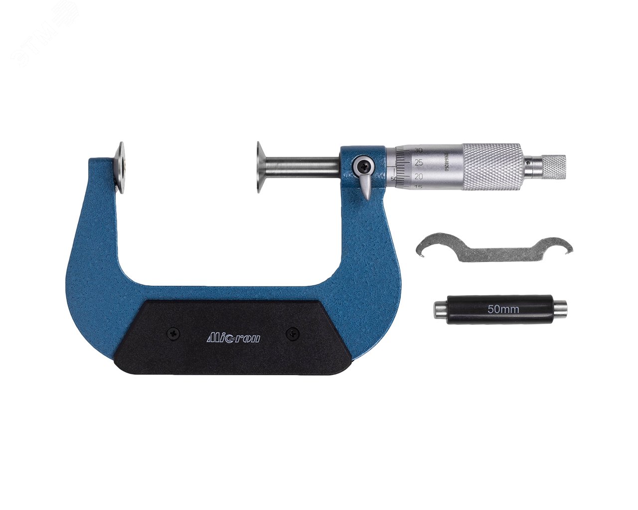 Изображение товара Микрометр зубомерный МЗ-75 0,01, измерение до 75 мм, точный инструмент