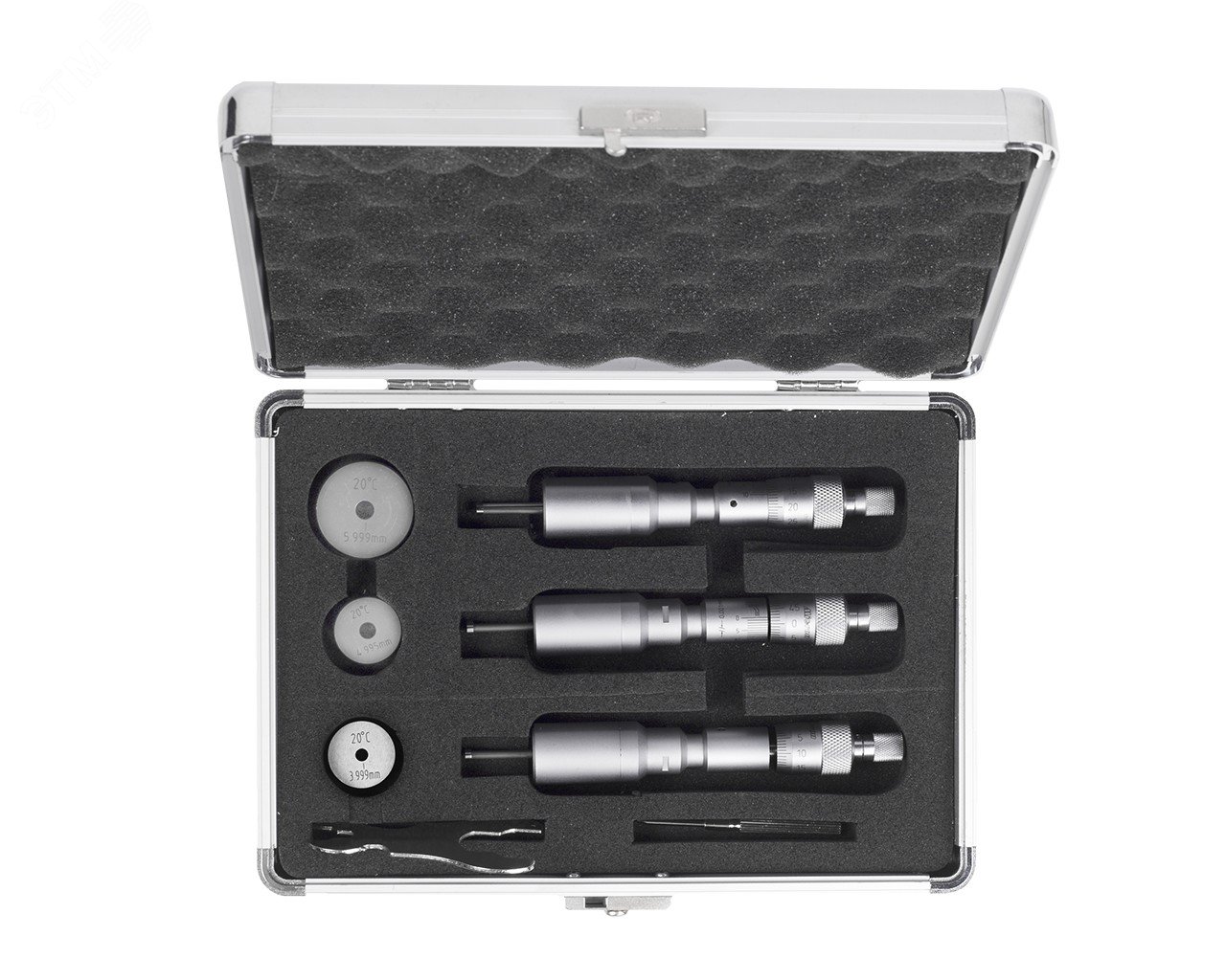 Изображение товара Набор нутромеров цанговых микрометрических 3-6 мм 0.001 у/к Micron