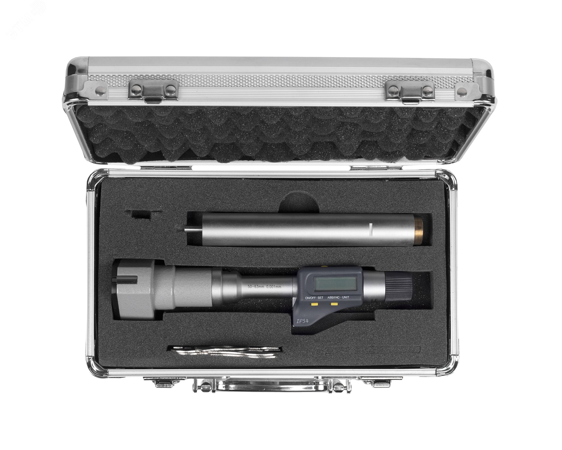 Изображение товара Нутромер микрометрический 3-точечный электронный 50-63 мм точность 0.001 для внутреннего измерения