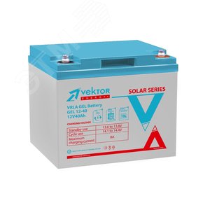 Аккумуляторная батарея Vektor Energy GEL 12В 40Ач