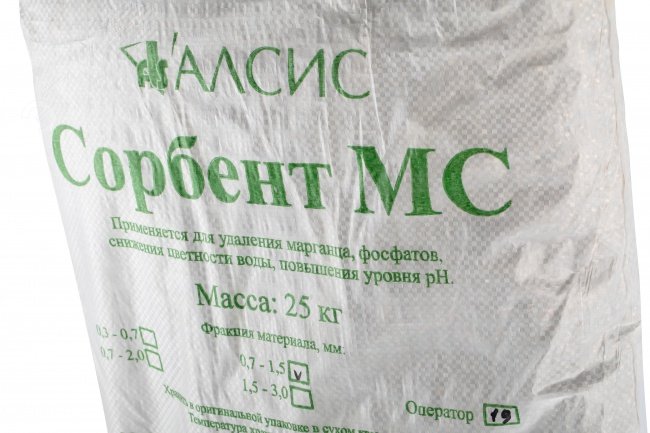 Изображение товара Фильтрующий материал Сорбент МС фр. 0,7-1,4 мм для водоочистки