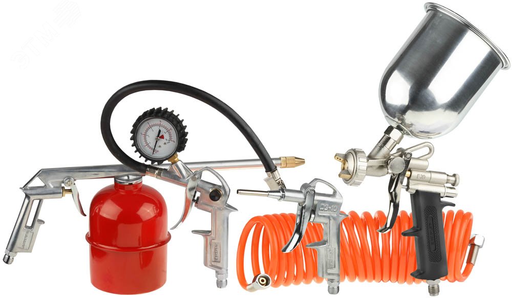 Изображение товара Краскораспылитель 5 предметов с верхним бачком (шт)