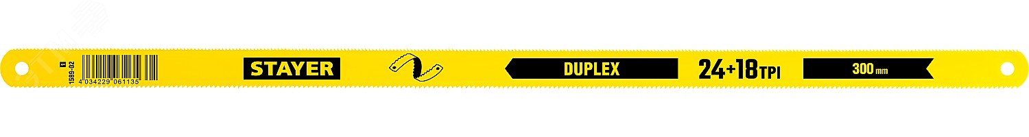 Изображение товара Полотно по металлу Duplex 24+18 TPI (шт)