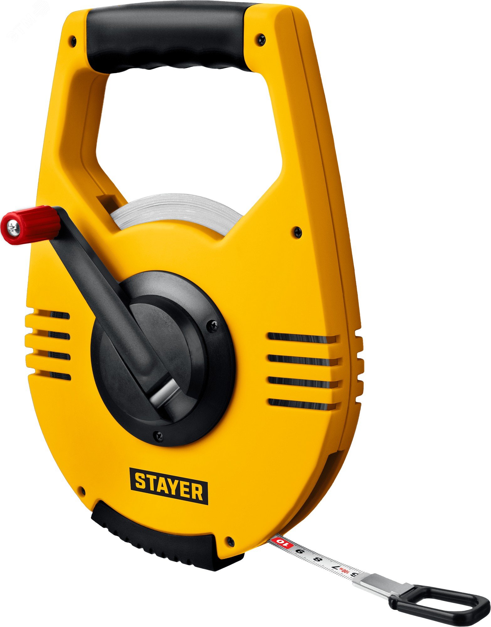 Изображение товара Геодезическая мерная лента стальная 100 м с ускоренной смоткой