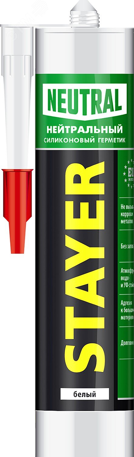 Изображение товара Герметик силиконовый 260 мл белый (шт)