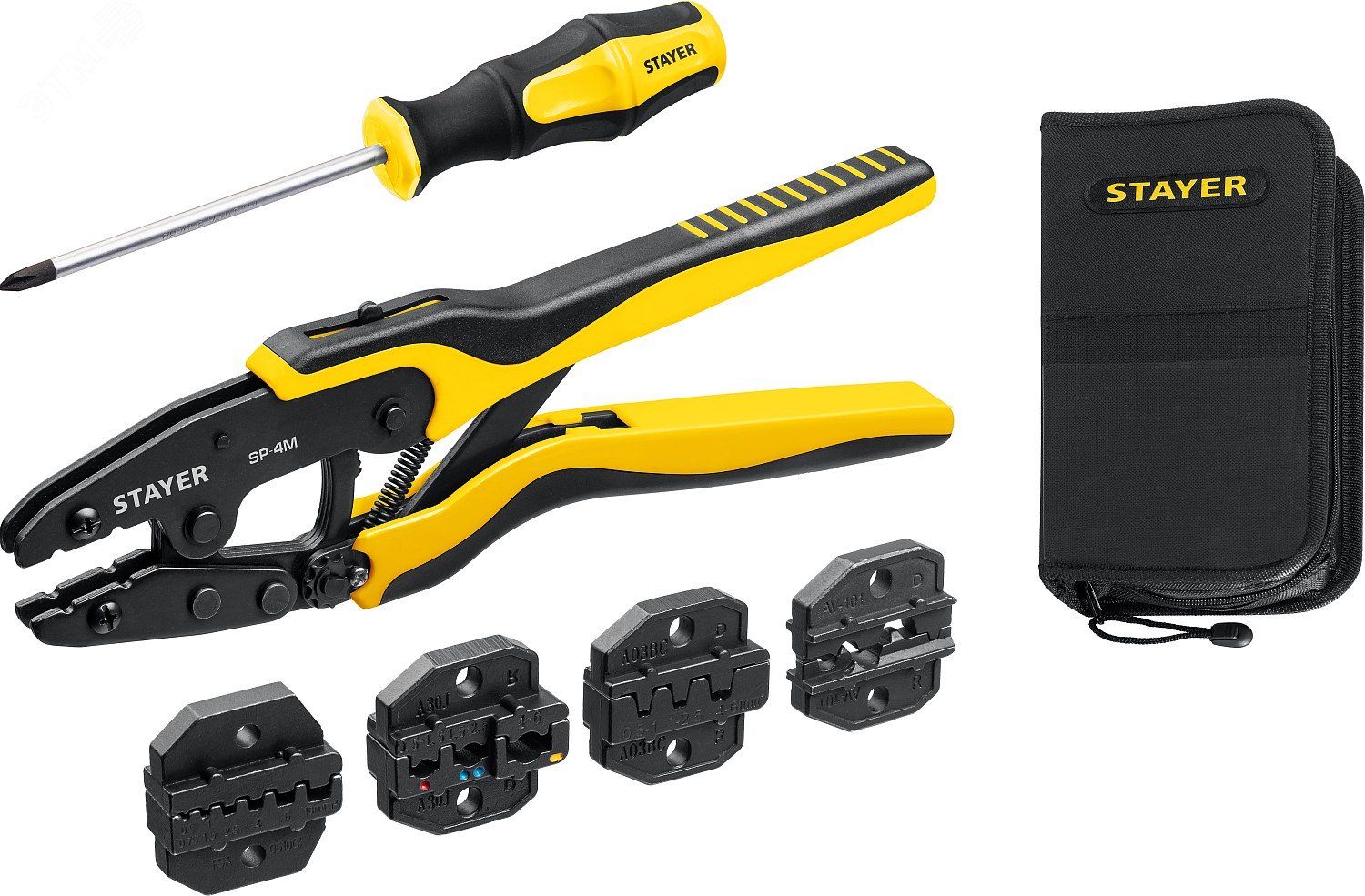 Изображение товара Пресс-клещи SP-4M 4 матрицы в сумке-чехле (шт)