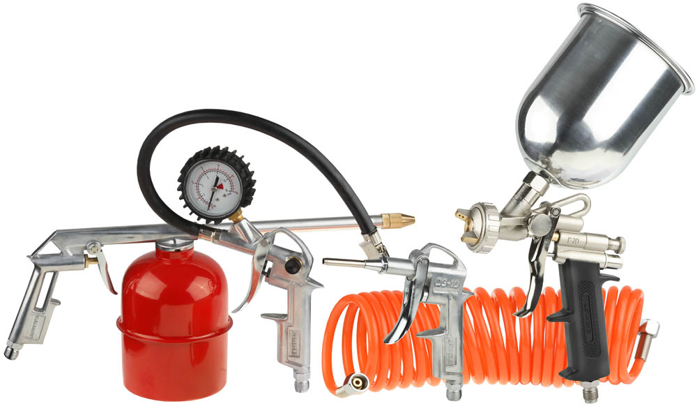Краскораспылитель 5 предметов с верхним бачком