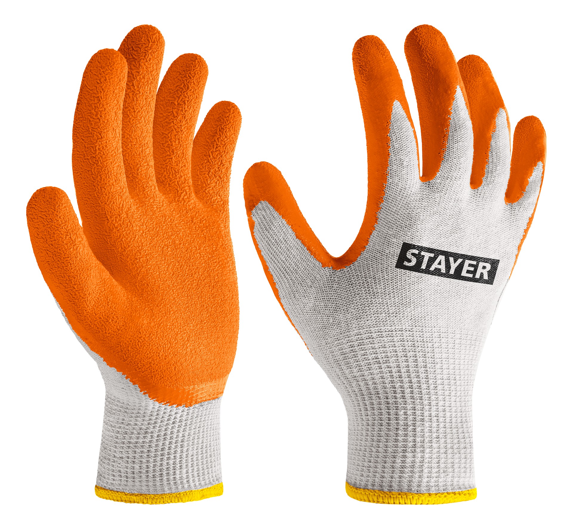 Перчатки с рельефным латексным покрытием, противоскользящие, 13 класс, ULTRA, S-M, х/б