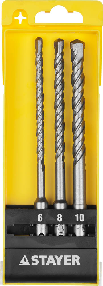 Бур по бетону 3 шт: 6 x 160 мм