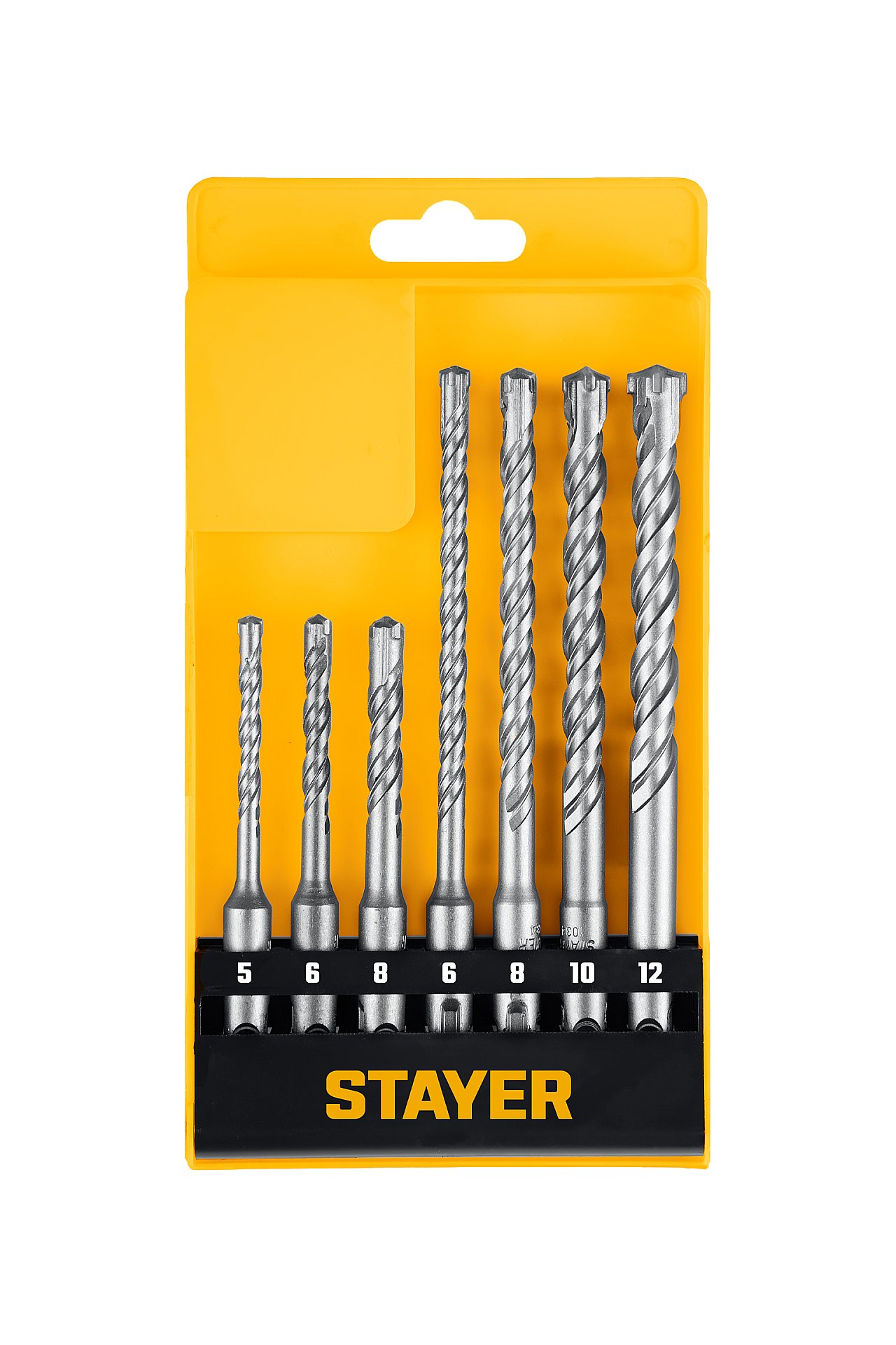 Набор буров HERCULES-4Х SDS-plus, 7шт