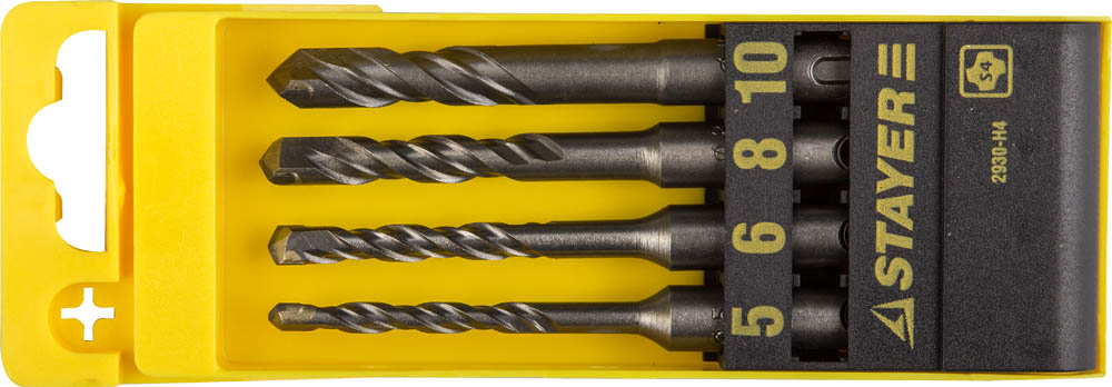 Набор буров 4 шт: 5/6/8/10x110 мм