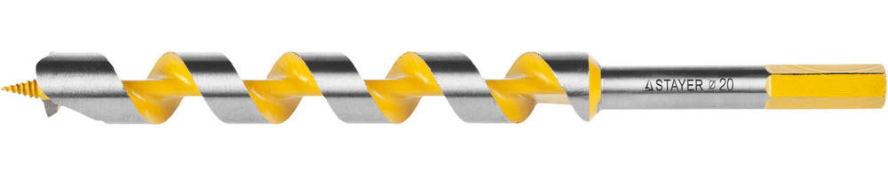 Сверло по дереву Spiral 20x235/160мм