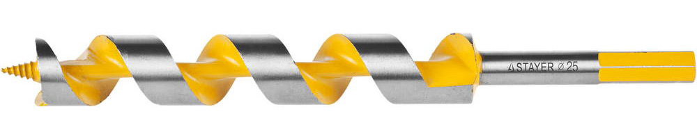 Сверло по дереву Spiral 25x235/160мм