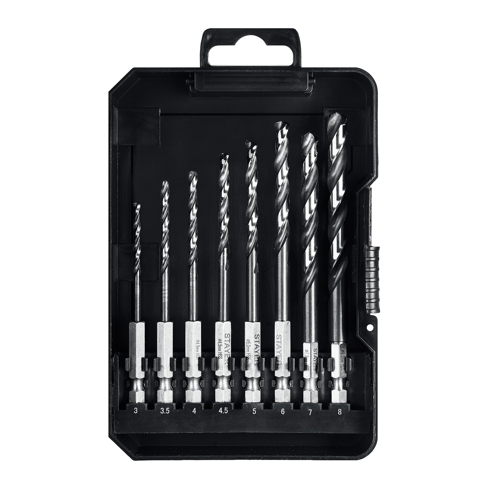 "Набор сверл по металлу для винтовёртов и шуруповертов IMPACT READY, НЕХ-1/4"", 8 шт"