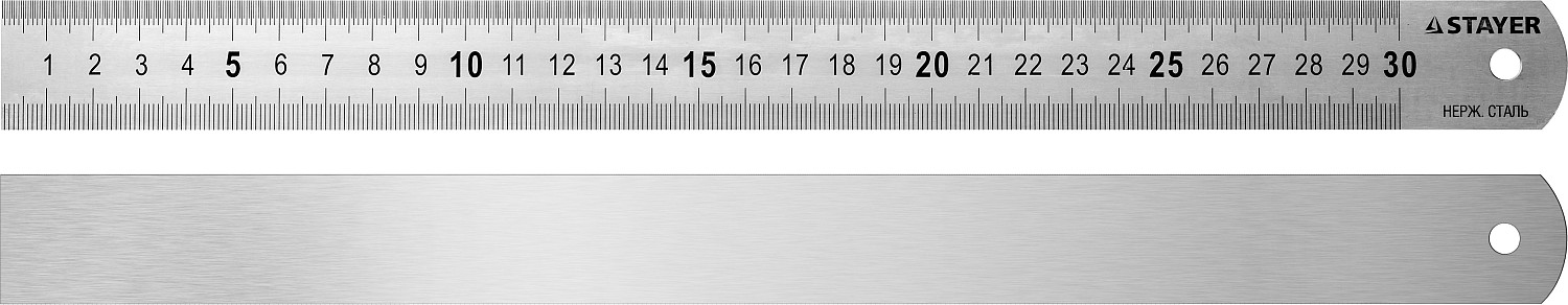 Металлическая линейка длина 0,3 м